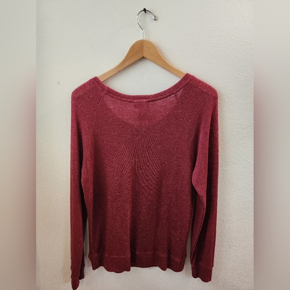 Disney Parks Women's Mickey Mouse Minnie Mouse Long Sleeve Shirt Burgundy Small - Picture 6 of 8